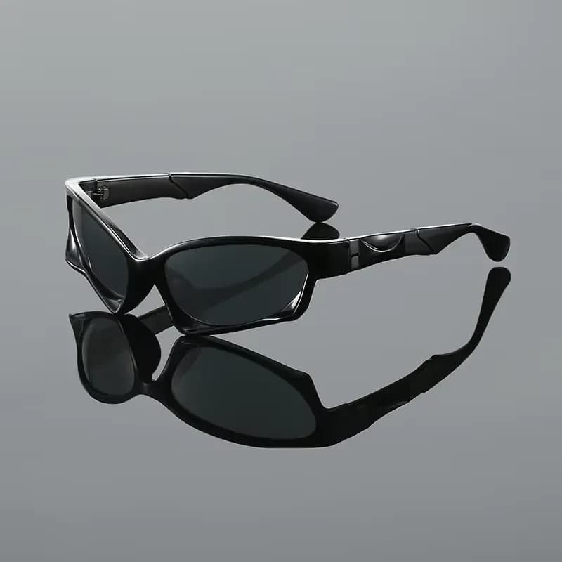 KAMMPT Trendy Retro Punk Oval Shades New Fashion Driving Anti UV Women's Sunglasses Original Brand Design Beach Sun Glasses