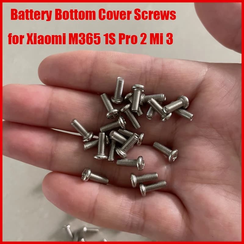 Viti del coperchio inferiore della batteria M3 * 8 cm per Xiaomi M365 1S Pro 2 Mi 3 Pro 4 Scooter elettrico Viti in metallo puro Parte di riparazione 21 pezzi