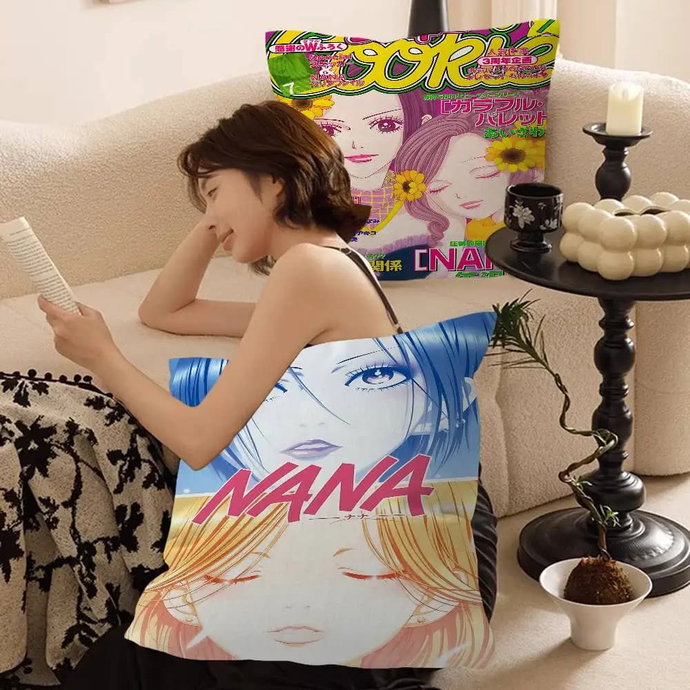 Japanese Classic Anime NANA Pillow Anime Pillow Sofa Bed Head Pillow Cover Cushion Cover 45x45 cm Fashion