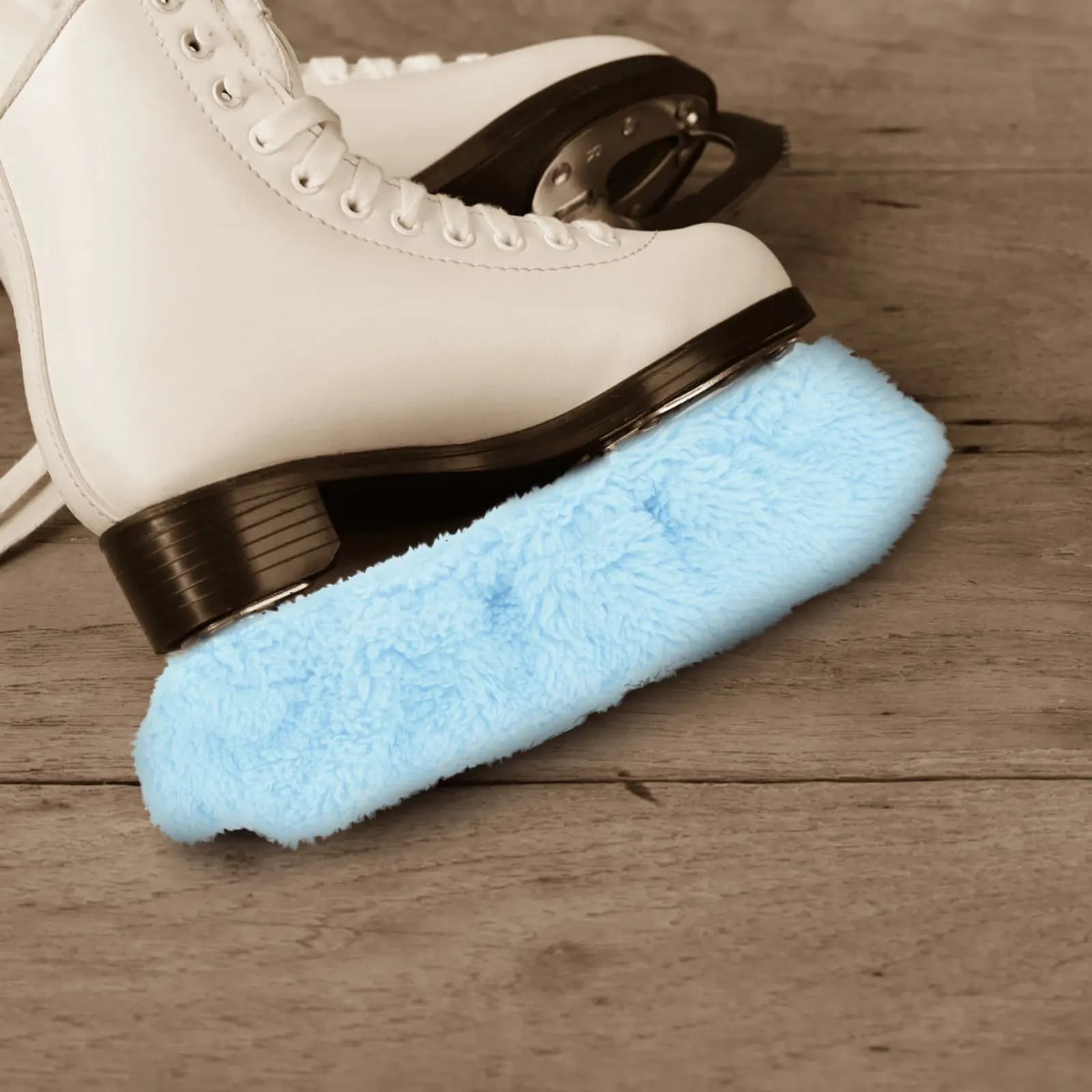 2 Paia di Accessori per Pattini da Ghiaccio, Coprilame Rigidi per Prevenire e Prolungare l'Affilatura, Coprilame Elastici