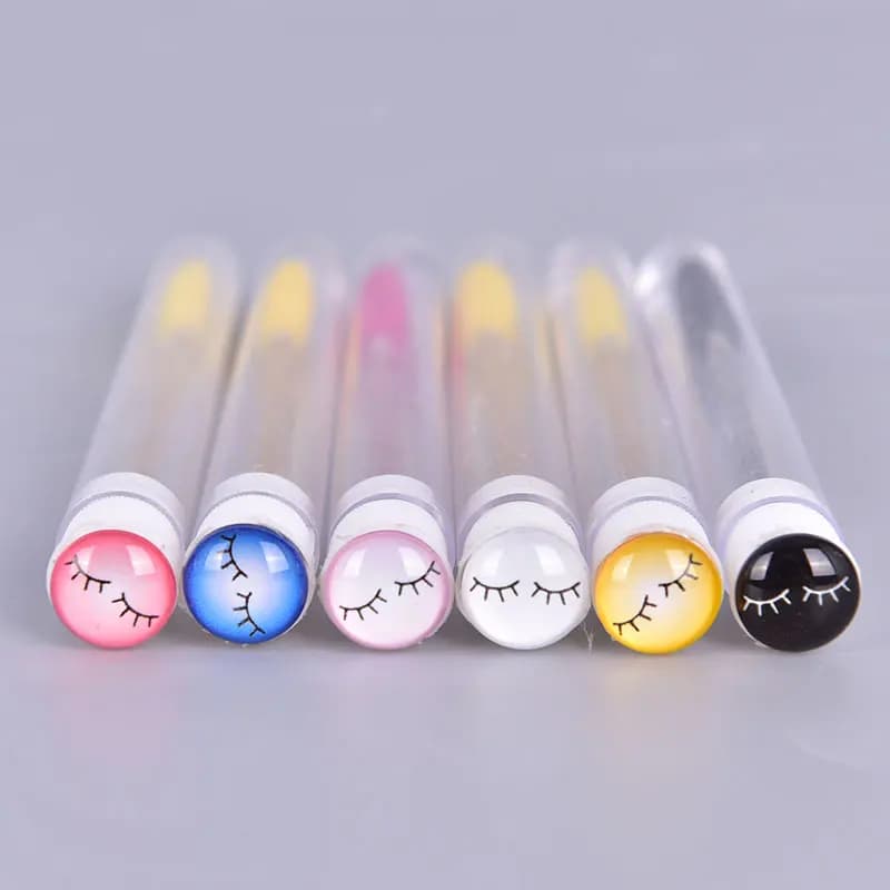 1pc brush for eyebrows reusable tube Diamond Flask Mascara anti dust rod supplies for extension of eyelashes tool for makeup