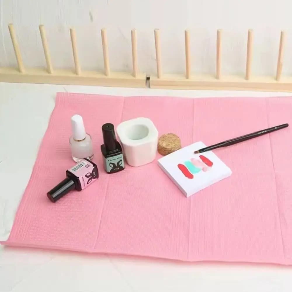 Nuovo Tappetino per Nail Art in Carta a Doppio Strato Pieghevole Monouso per Pratica in Salone e Manicure