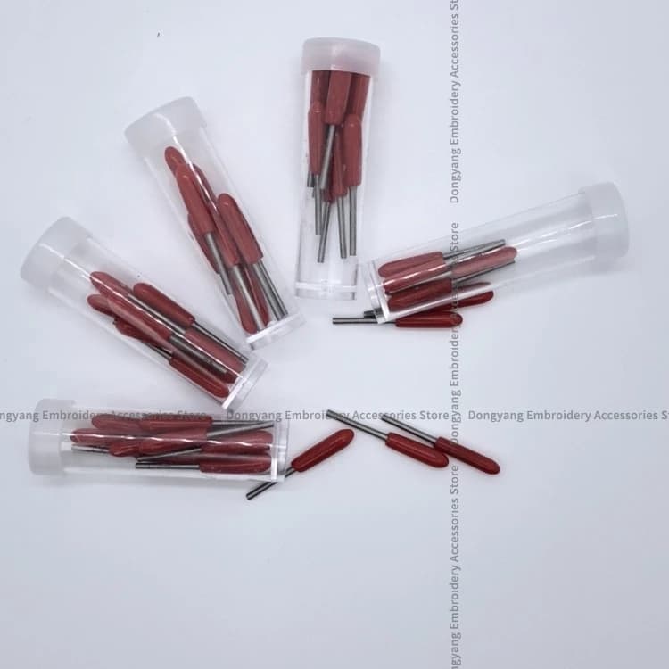 10pcs 2.8cm Embroidery Pin Punch Triangle Carving Hole Needle High Hardness Graver Needle Computer Embroidery Machine Parts
