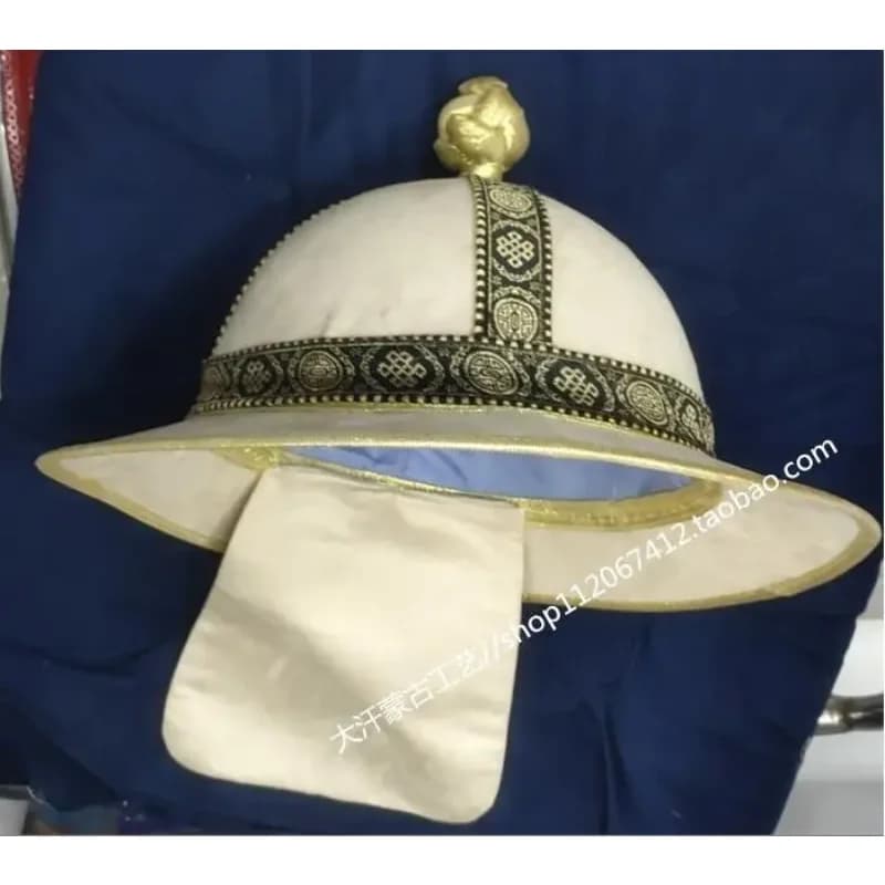 2026 Men Mongolian Hat Ancient Genghis Khan Cap Chinese Gold Colour