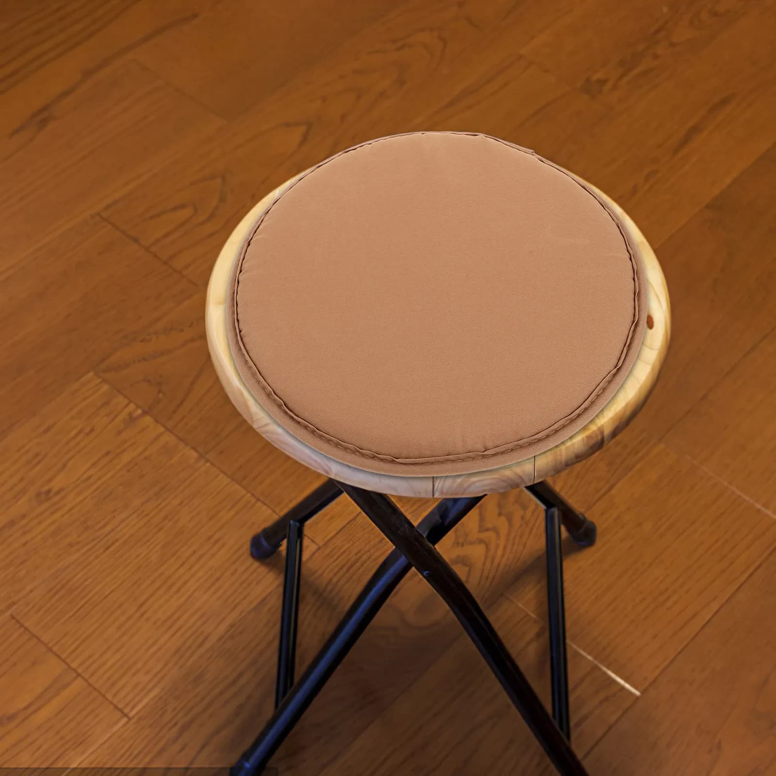2 Pezzi Cuscini Rotondi Minimalisti Eleganti, Imbottiti in Poliestere, per Sedie da Esterno e Interno, Cuscini Antiscivolo per Sgabelli da Campeggio