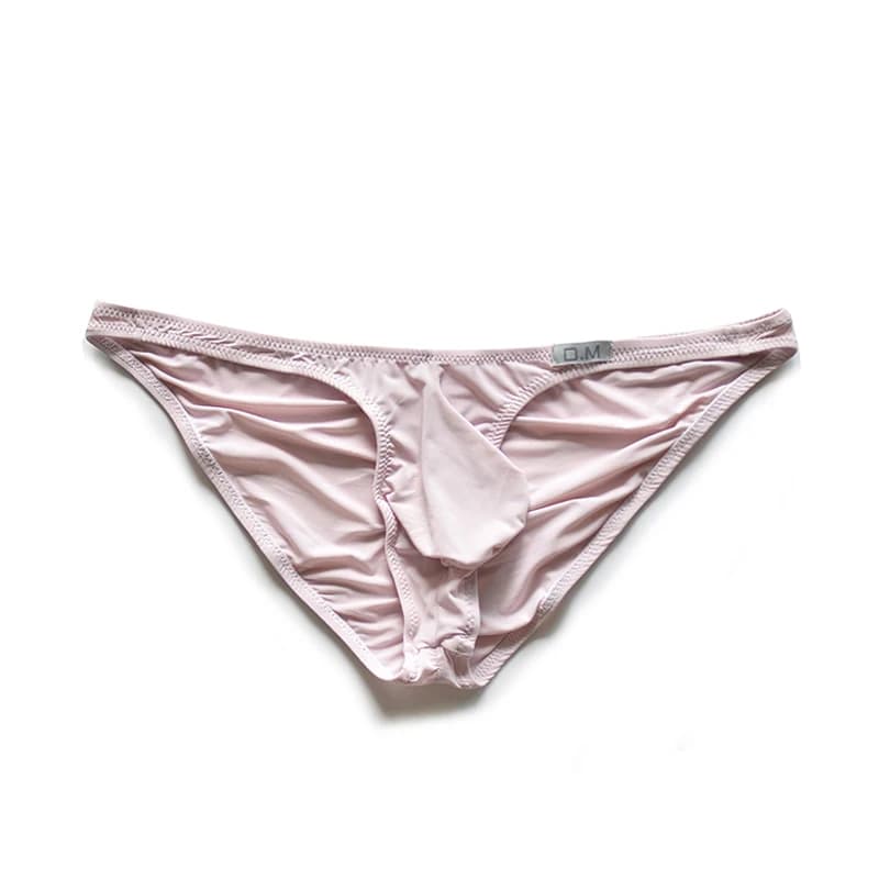 Mutandine Sissy da uomo Sexy T®y Biancheria intima liscia da uomo Slip da uomo gay Sospensori Perizoma da uomo in nylon a vita bassa Mutande di seta di ghiaccio
