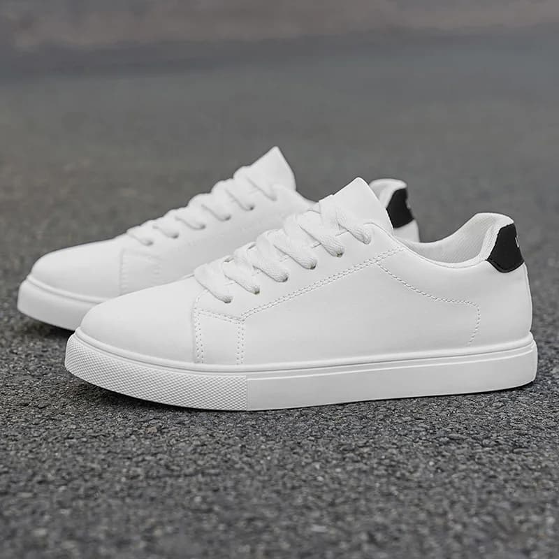 Sneakers Casual in Pelle da Uomo - Scarpe Comode Antiscivolo per Uso Quotidiano