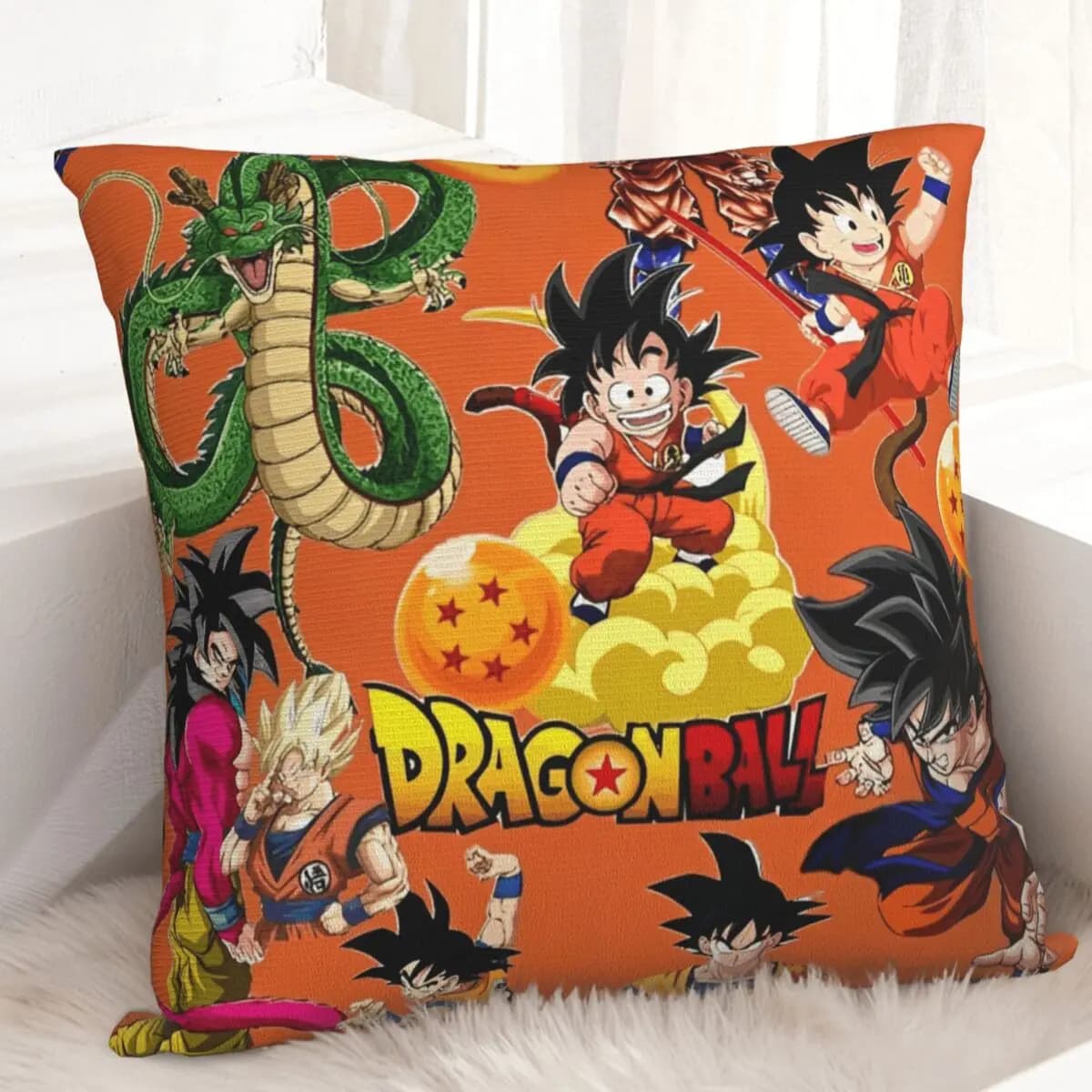 Dragon Ball Z Square Pillow Federation Polyester cushions for Super Saiyan Goku sofa Fantastic pillow covers