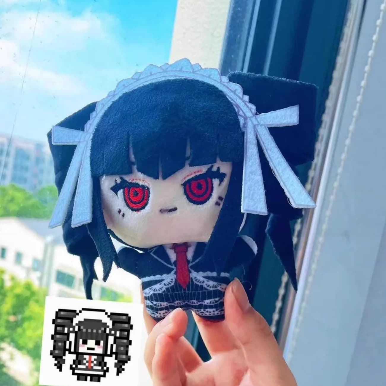 Peluche Celestia Ludenberg 10cm, Bambola Anime Yasuhiro Taeko, Giocattoli in Cotone, Ciondoli Portachiavi, Regalo di Compleanno e Natale