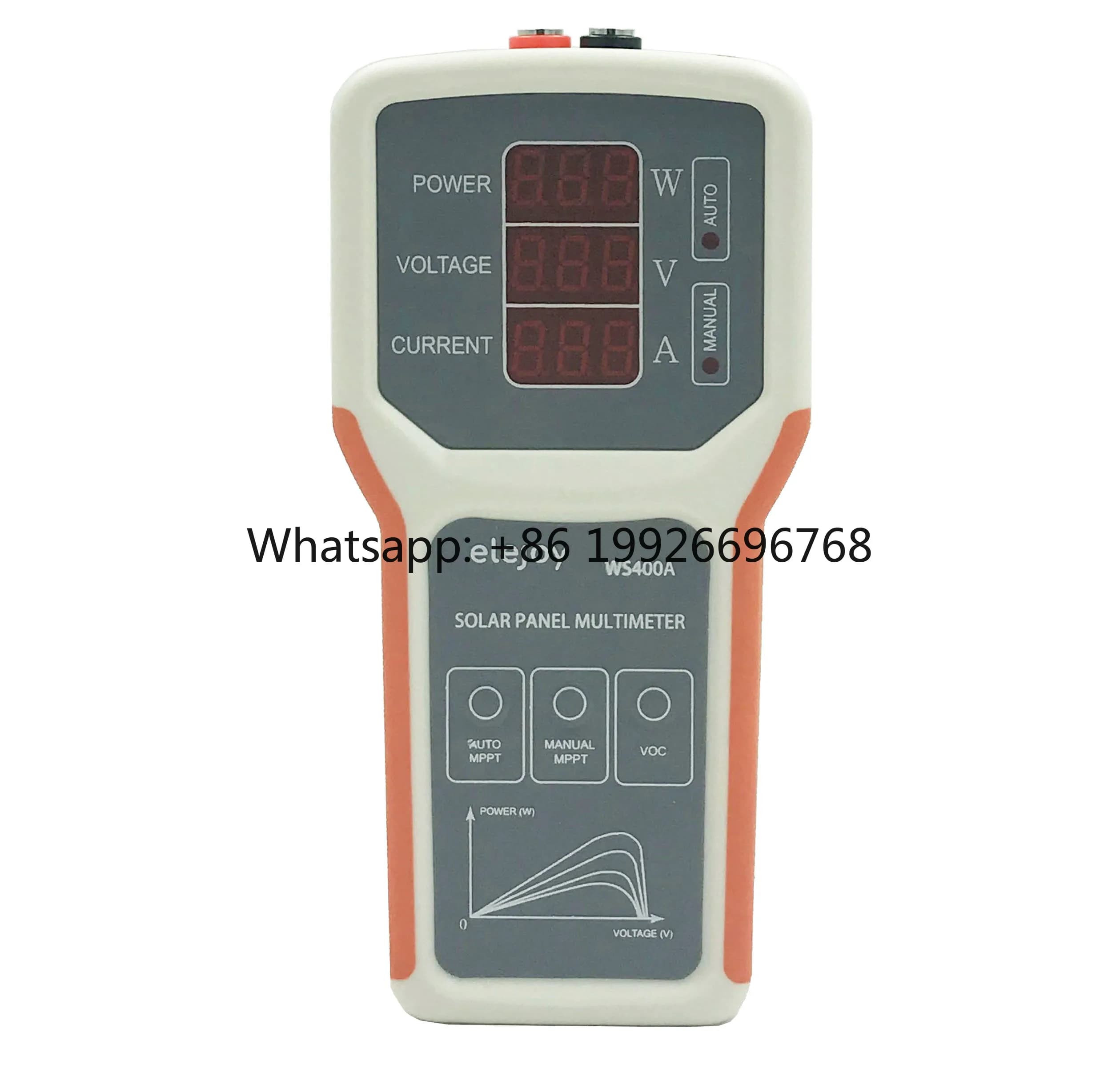Multimetro Solare Intelligente WS400A LED MPPT per Sistemi Energetici, Tester per Pannelli Solari, Misuratore di Potenza e Corrente VOC