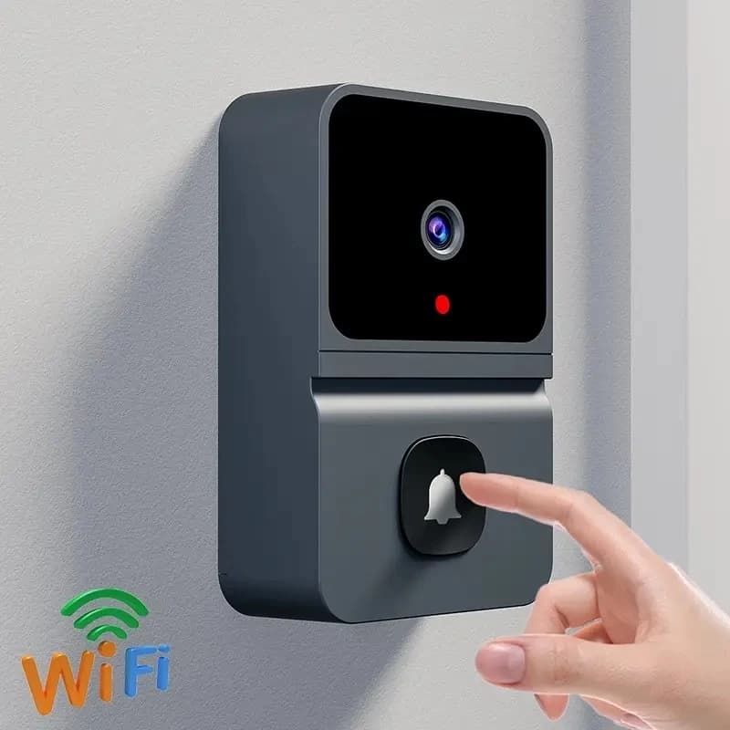 WiFi Wireless Outdoor Doorbell with HD Camera Security Door Bell Night Vision Video Intercom Voice Change Home Monitoring