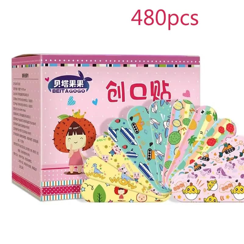 120-480 pz Modello Del Fumetto Impermeabile Emostasi Cerotto Adesivi Per Bambini Benda Adesiva Ferita Gesso Kit Di Emergenza di Primo Soccorso
