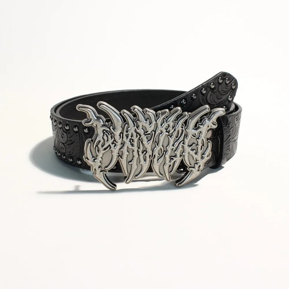 New Leather Heart-Shaped Belt Rivet Engraved Buckle Wide Waistband Belt Rose Metal Dress Waistband for Jeans