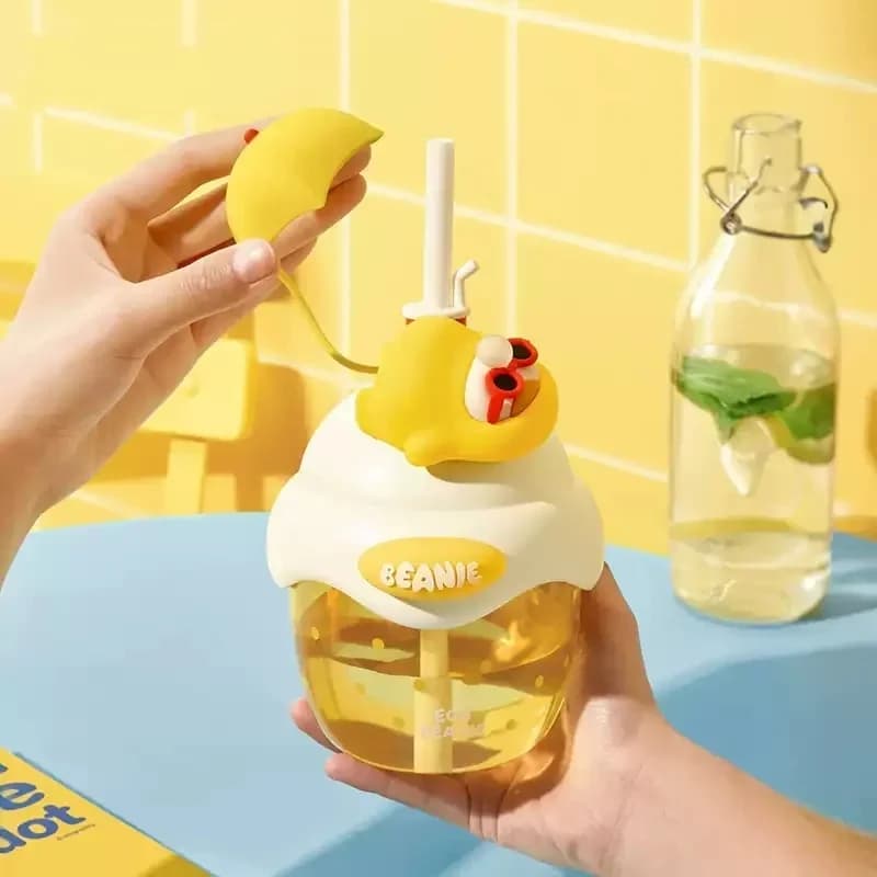 POPMART PUCKY EGG BEANIE Series Sippy Cup Blind Box Toys Kawaii Anime Action Figure Caixa Caja Surprise Mystery Bag Toy