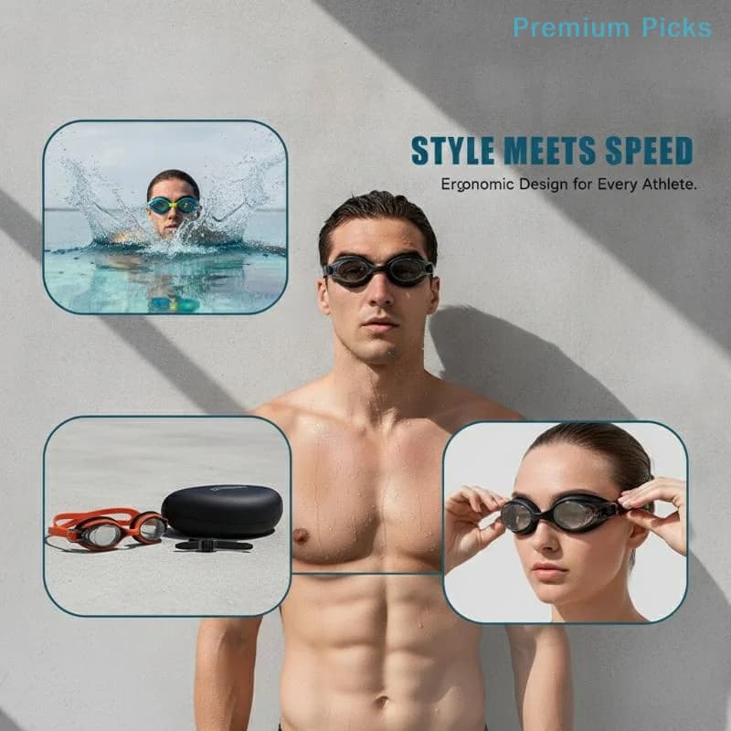 Professional HD Silicone Diving Goggles Anti-Fog Waterproof Small Frame Unisex Swim Goggles for Snorkeling Water Activities