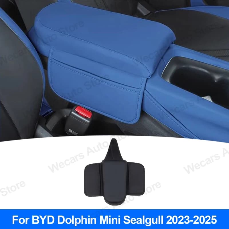 For BYD Seagull Dolphin Mini 2023-2025: Protective Leather Cover for Arm and Vano Bearings, Car Interior Accessories