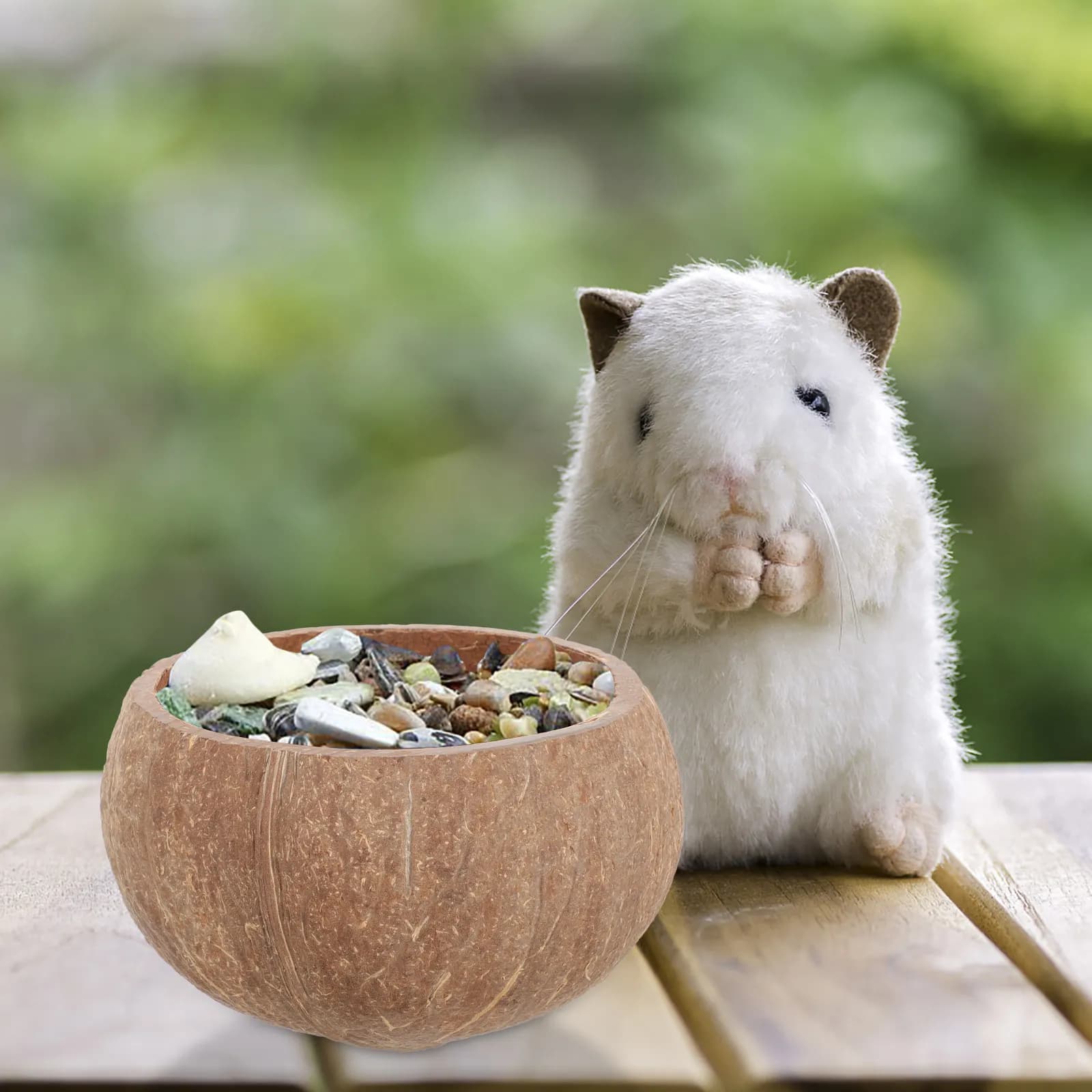 Ciotola per Alimenti per Animali Domestici in Materiale Sicuro, Mangiatoia per Piccoli Animali per Gabbie di Criceti, Conigli, Porcellini d'India e Pappagalli, Contenitore Anti-Rovesciamento Facile da Usare