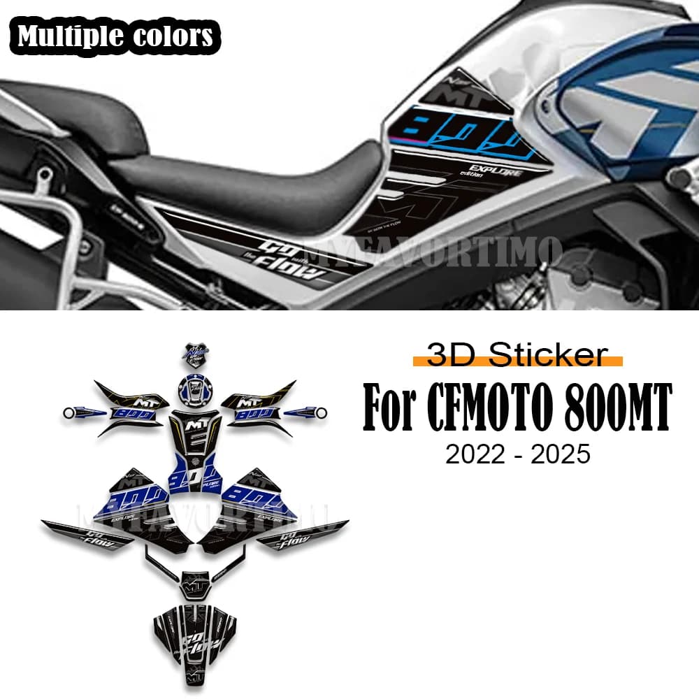 Per CFMoto 800MT 800 MT Esplora Touring Adventure 800mt Adesivo 3D Gel Epossidico Kit Adesivo Moto Rilievo del Carro Armato Adesivi di Protezione