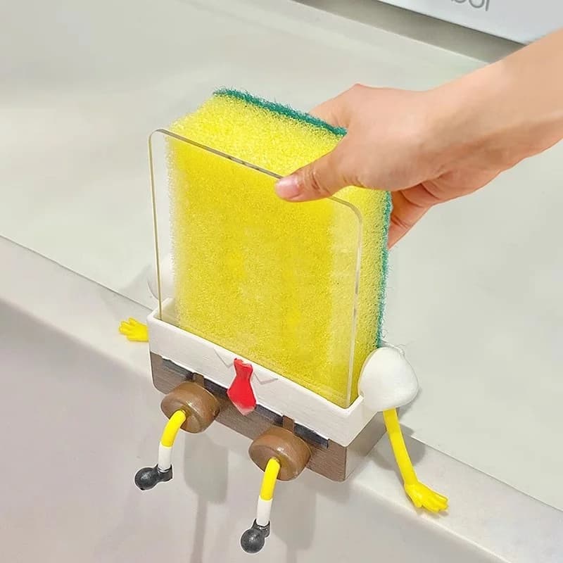 Lavastoviglie Cartoon Spugna Rack di stoccaggio Lavare i piatti Lavello Scarico Mensola Porta spugna per uso domestico Supporto Organizzatore Accessori da cucina