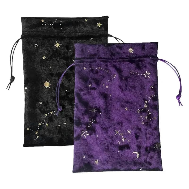 1PC Borsa con coulisse in velluto Borsa per dadi spessa e riutilizzabile Borsa per gioielli Custodia per tarocchi Rune Bag Carte da gioco Monete Carte cosmetici