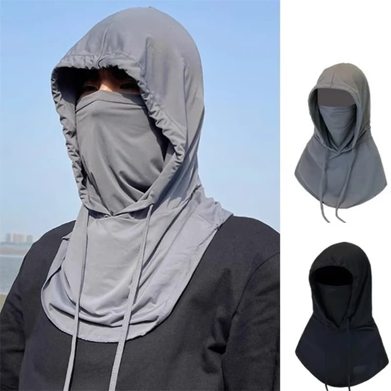 1 Pezzo Balaclava Unisex, Maschera Facciale con Protezione Solare/UV, Copricollo Traspirante per Ciclismo, Moto, Pesca