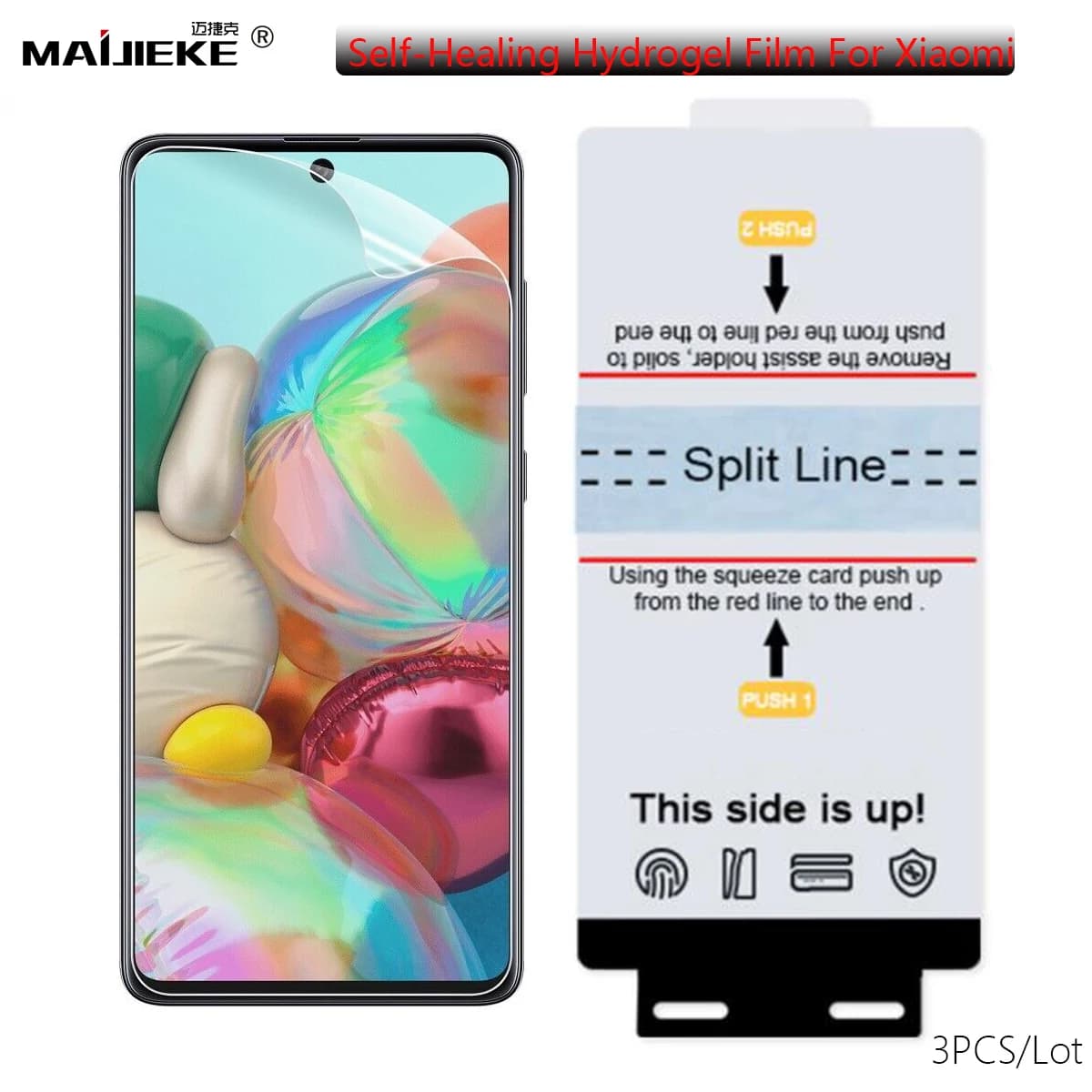 Pellicola Protettiva Idrogel Frontale (3 Pezzi) per Xiaomi 15 14 13 Ultra 14T Pro Lite Redmi Note 14 13 Pro Plus Poco F7 F5 X6 X7 Pro