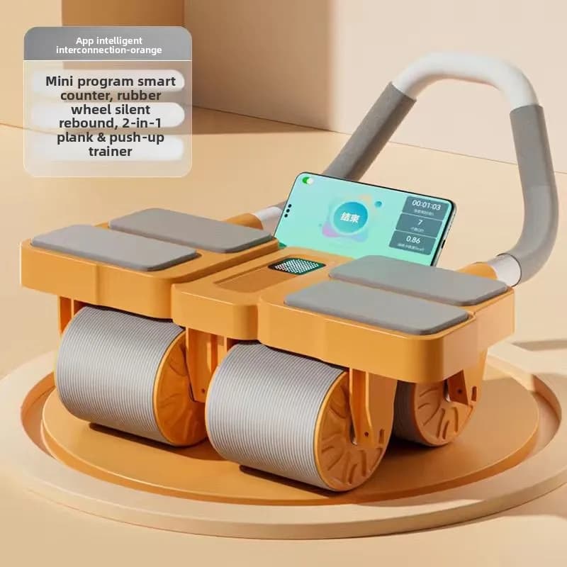 Four Wheel Elbow Support Abdominal Wheel Abdominal Muscle Rotation Elastic Rolling Abdominal Wheel Flat Plate Support Ab Roller