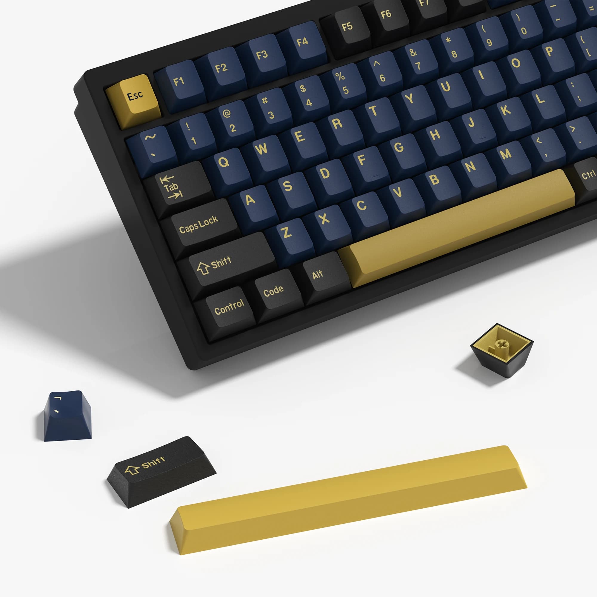 KBDiy GMK Blue Samurai Keycap Cherry Profilo Double Shot PBT ISO Keycaps per Gamer Kit tastiera meccanica Punto di gioco Key Cap