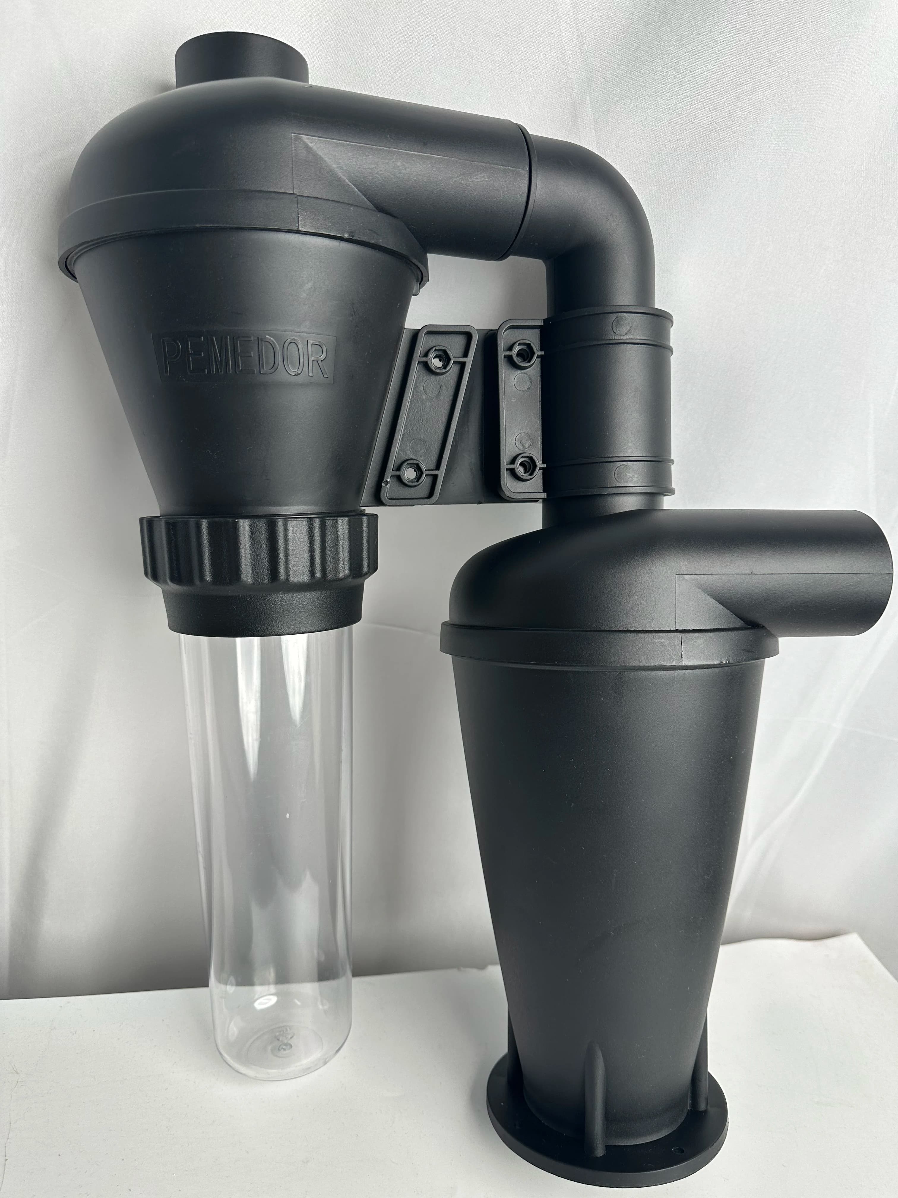 Pemedor Collettore di polveri a doppio ciclone Filtro per la lavorazione del legno turbocompresso fai-da-te Contenitore separatore industriale per miglioramento