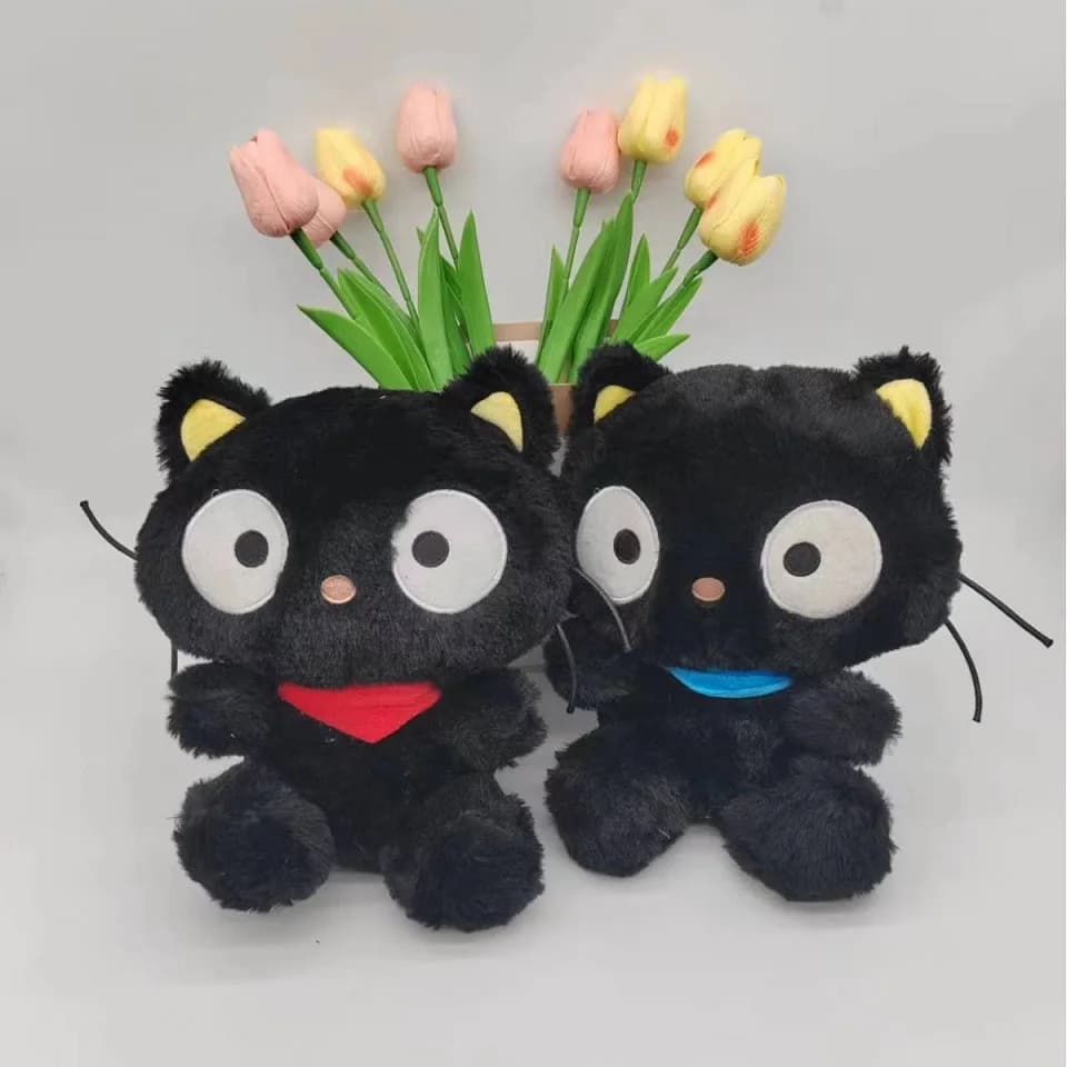 Peluche Carino a Forma di Gatto Cioccolato Nero, Giocattoli Morbidi Imbottiti, Mini Giocattoli Carini, Regalo di Compleanno per Bambini