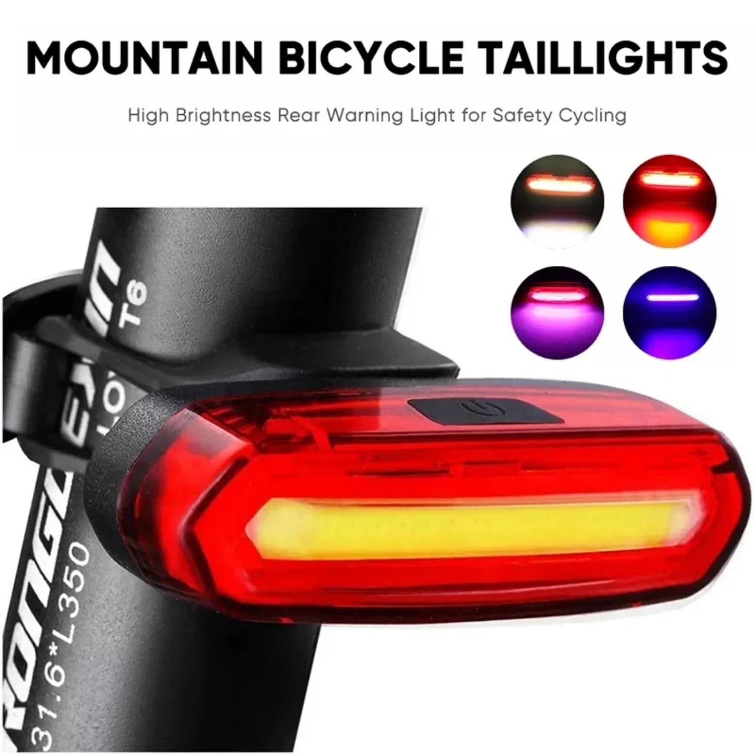 Bicycle Lighting Bicycle Lights USB Rechargeable Lamp Bicycle Rear Lights Waterproof Lantern Bike Bicycle Flashlight