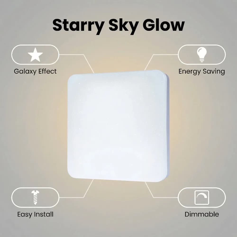 Lampada da Soffitto LED Ultra Sottile Impermeabile, Plafoniera 3000-6500K Luce Diurna, Illuminazione Moderna per Camera da Letto, Cucina, Corridoio