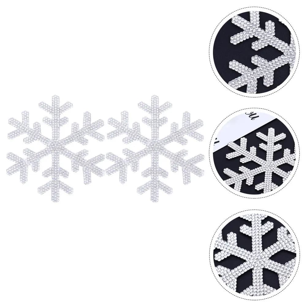 2 Pezzi Adesivi Creativi in Cristallo con Strass, Decorazioni Scintillanti per Vestiti, Zaini, Tende, Finestre, Auto, Bagagli, Fai da Te