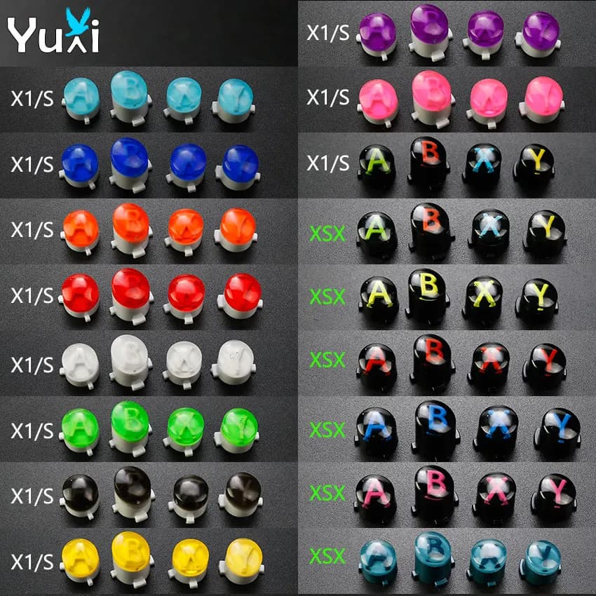 YuXi ABXY Buttons Set sostituzione per Xbox One S X Controller A B X Y pulsante chiave per Xbox Series X S Gamepad