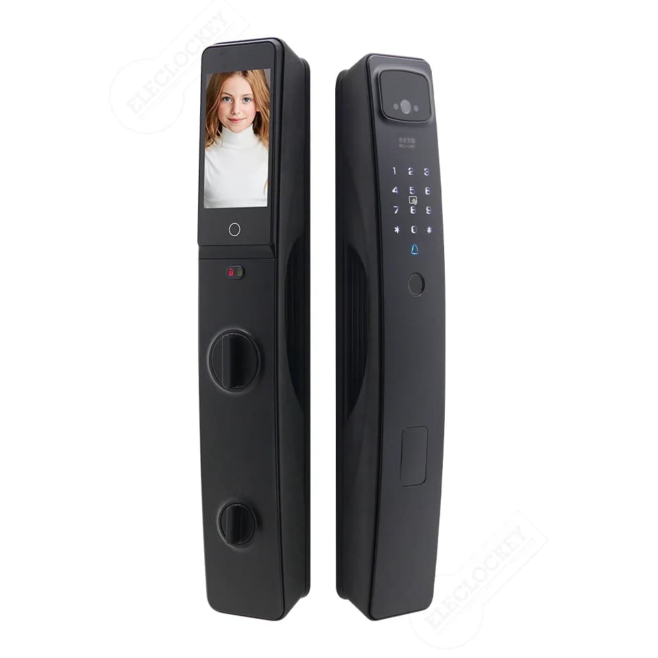 3D Facial Recognition Aluminum Alloy Smart Lock WiFi Camera Video Intercom Tuya App Fingerprint Face ID Door Lock Access Control