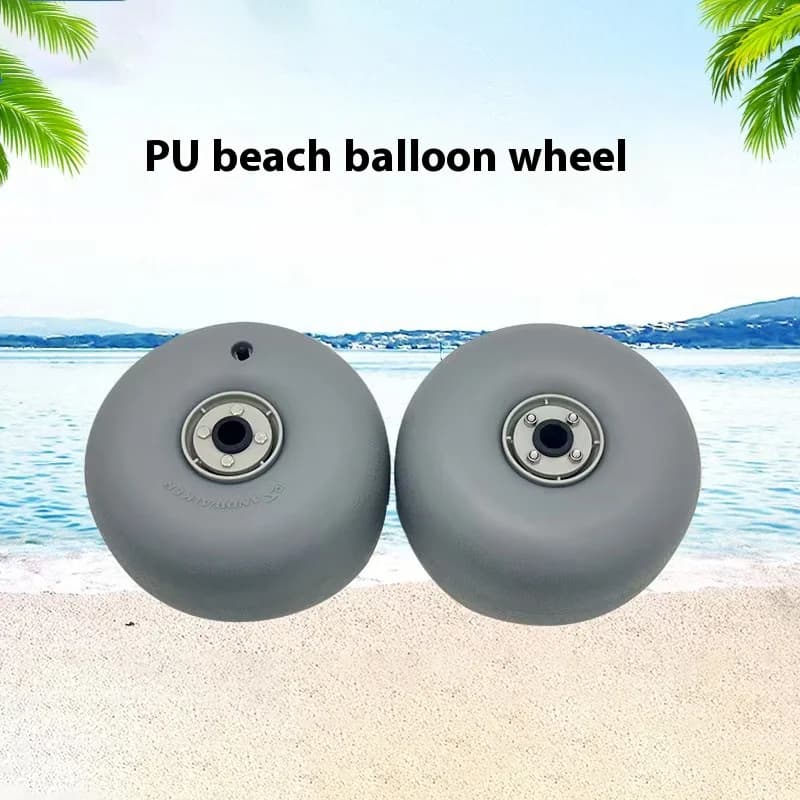 Ruota di ricambio per kayak da tavola da surf per bici da campeggio con ruota gonfiabile per palloncino in PU da 9 pollici