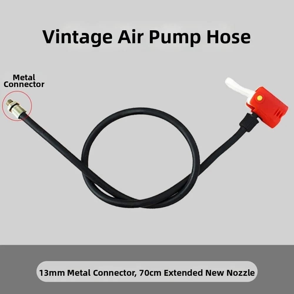 Mutistyles Bicycle Air Pump Extension Tube Pump Metal/Plastic Black&Orange Bicycle Hose Air Pump Connector Bike Air Pump