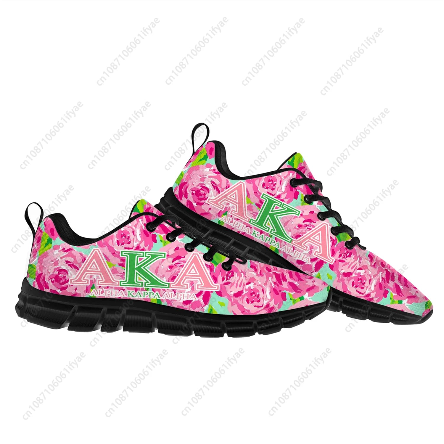 Alpha Sorority AKA 1908 Scarpe sportive Kappa Alpha Uomo Donna Teenager Sneakers traspiranti con lacci Scarpe personalizzabili con stampa 3D