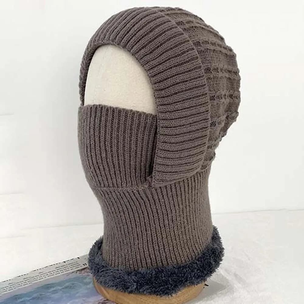 Men's helmet hat in solid color anti-cold Cycling