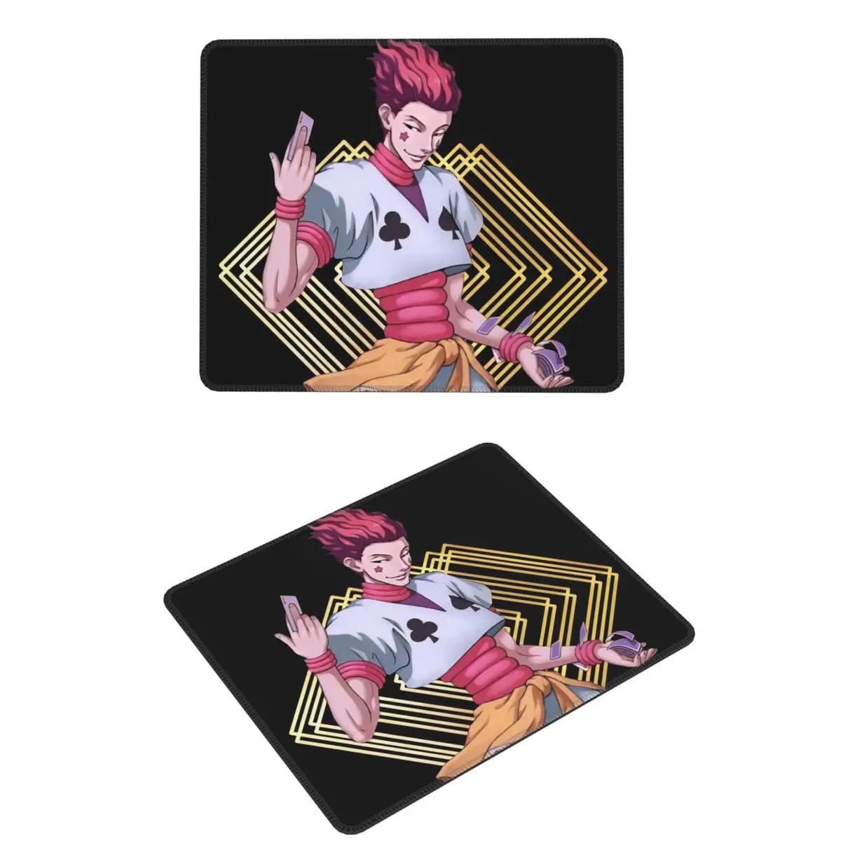 Hisoka Anime Hunter X Hunter Phantom Troupe Chrollo Tappetino per mouse Tastiera per computer Tappetino per mouse Tappetino per scrivania per PC da gioco Tappetini da tavolo