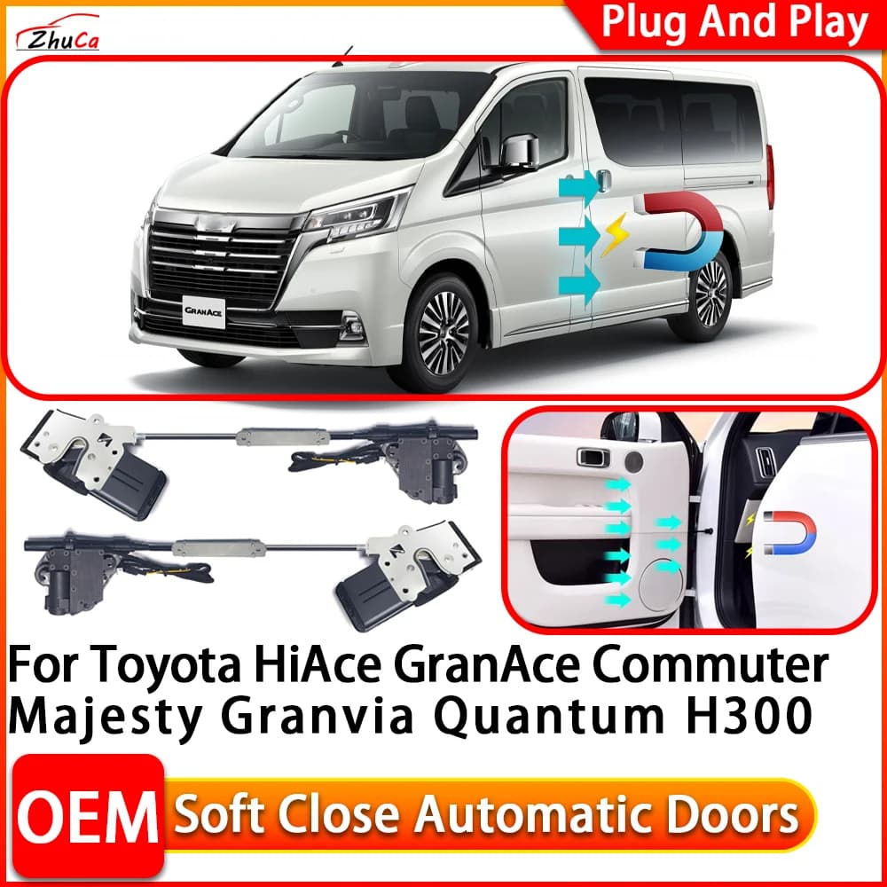 Per Toyota HiAce GranAce Pendolari Maestà Granvia Quantum H300 Auto Elettrica Soft Close Porta Più Vicino Alimentazione Chiusura Porta Comfort