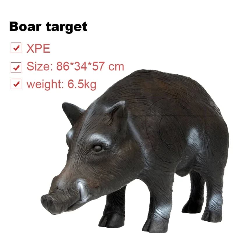 3D Archery Boar Target XPE Foam Self Healing Wild Boar Animal Target for Bow Arrow Shooting Practice Outdoor Hunting Training