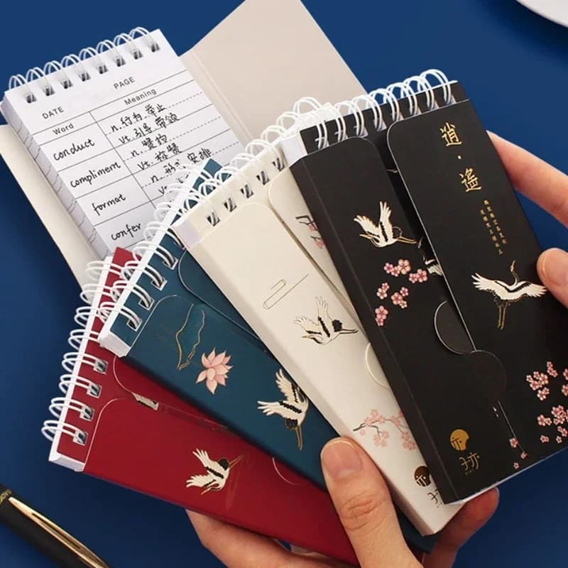 Blocco note con 86 fogli in stile cinese, quaderno per scrivere, diario per vocabolari, agenda, blocco per appunti, articoli di cancelleria per ufficio