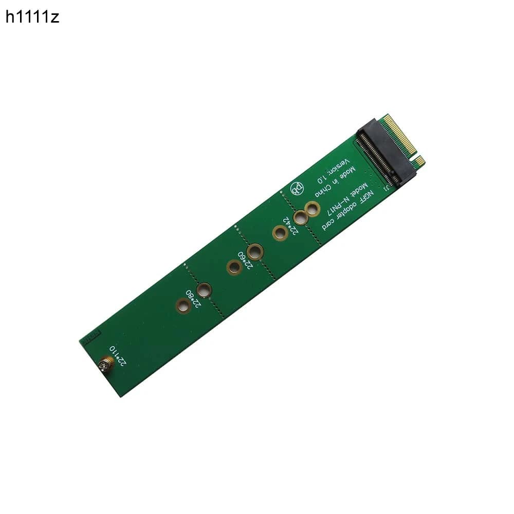 22110 NVMe M.2 NGFF SSD a 2280 Convertitore Adattatore riser 2280 Installa 22110 NVMe M.2 NGFF SSD Scheda adattatore NGFF a lunghezza totale 121 mm