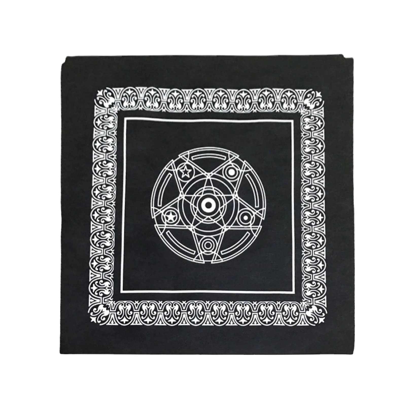 Black Non Woven Tarot Tablecloth Fabric Black Tarot Mat For Card Divination Non Woven Tarot Spread Cloth Black