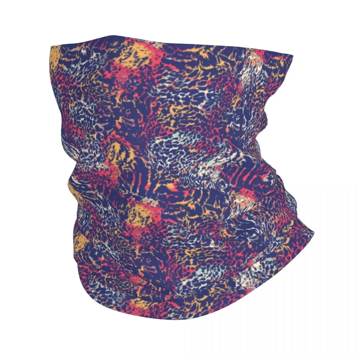 Modello leopardato personalizzato Stampa animistica Fascia invernale Scaldacollo Uomo Donna Escursionismo Ciclismo Sciarpa a tubo Viso Bandana Ghetta