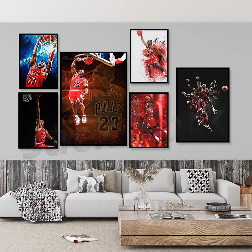 Chicago Motivational Wall Art stampabile Home Decor Poster basket Legend Picture Gift Print