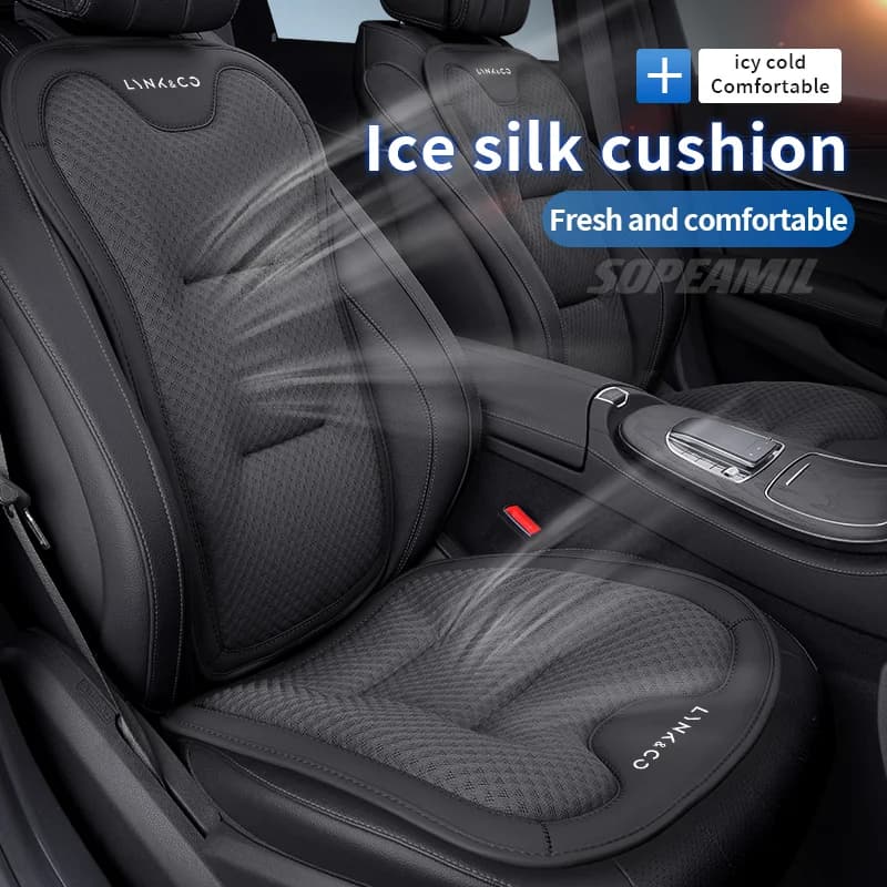 Car Seat Cushion Cover Breathable Ice Silk Seat Protector Pad For Lynk&Co 01 03 900 Z10 06 Z20 05 Ultra-thin Auto Accessories