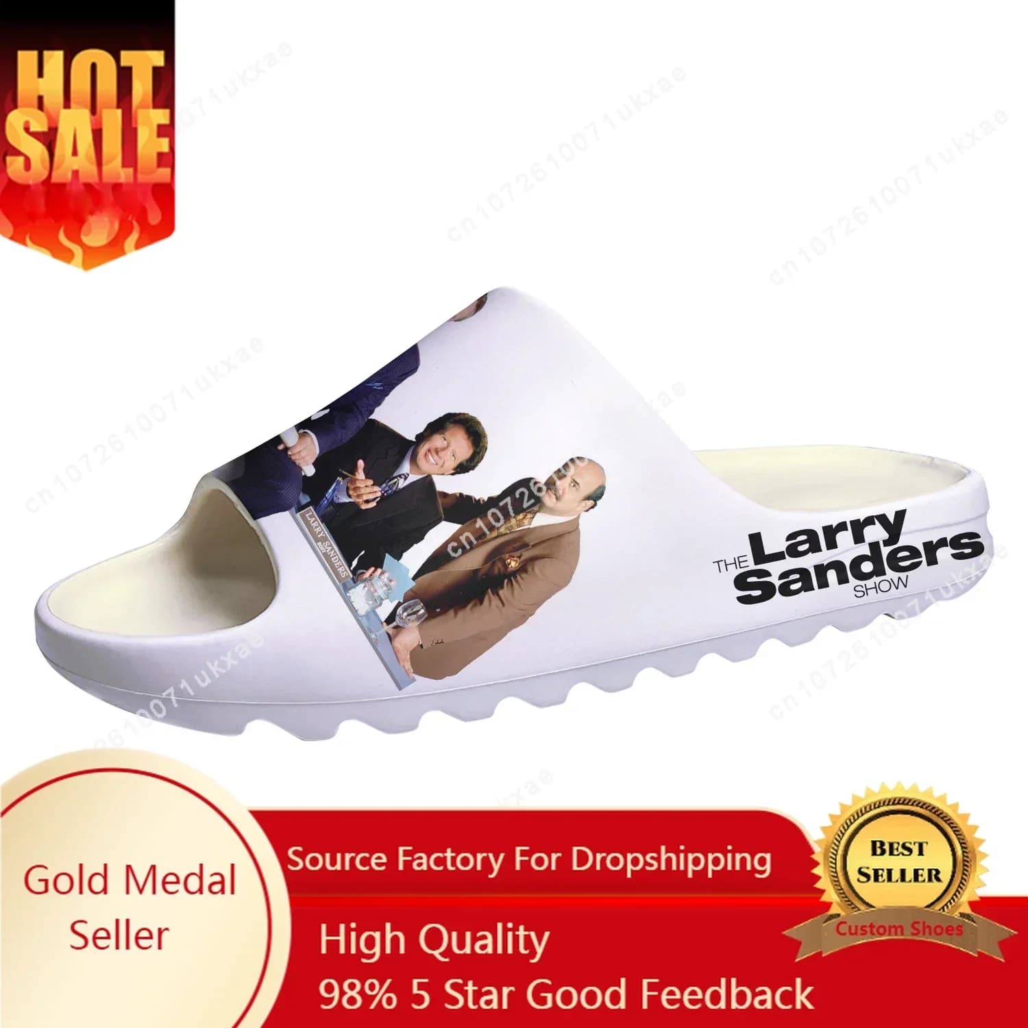 Larry Sanders Show Soft Sole Sllipers Home Clogs Customized Step on Water Shoes Mens Womens Teenager Step in Sandals