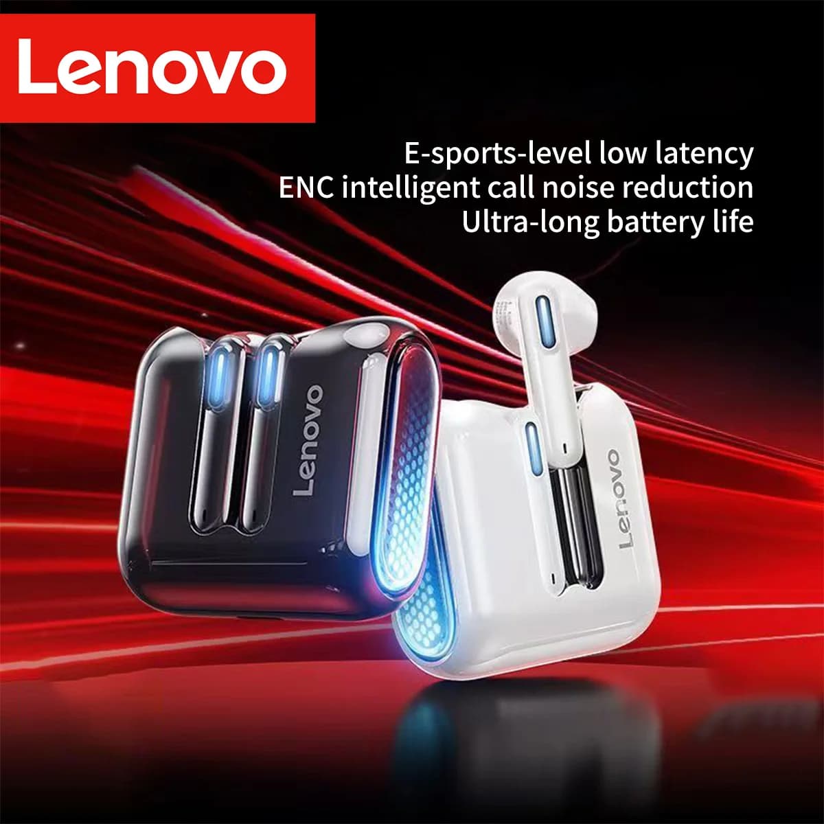 Lenovo EA189 TWS Wireless Earbuds Bluetooth 5.3 Gaming Headphone IPX5 Waterproof Sports Earphones HiFi Stereo Sound 2026 New